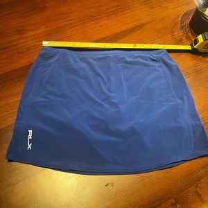 RLX Ralph Lauren Back Pleated 15in Royal Blue Womens Golf Skort - Size M